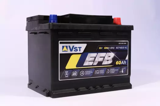 Аккумулятор VST 560500060 60 Ач 600 А 242x175x190 мм 1 (+-) прямая