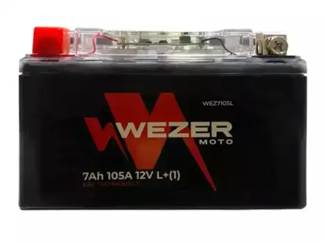 Аккумулятор WEZER WEZ7105L 7 Ач 105 А