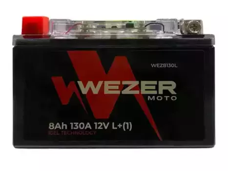 Аккумулятор WEZER WEZ8130L 8 Ач 130 А