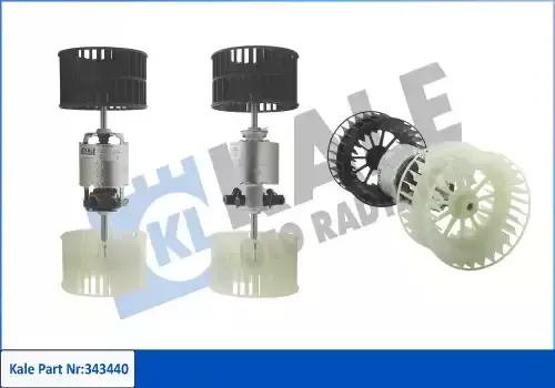 электродвигатель отопителя! с крыльчатками\ MB L-Series cabin 673/674/675, MAN M/F 90 343440 KALE
