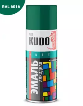 эмаль! универсальная, темно-зеленая, аэрозоль 520 мл\ KU-1007 KUDO
