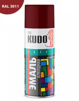 эмаль! универсальная вишневая 520 мл\ KU-1004 KUDO
