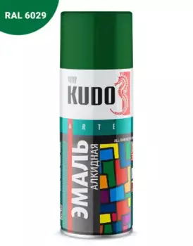 эмаль! универсальная зелёная 520 мл\ KU-10081 KUDO