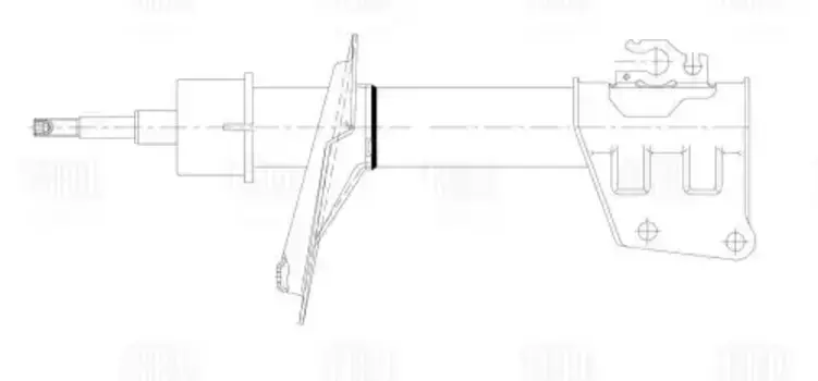 Амортизатор для а/м Fiat Doblo (05-) (стойка) перед. для усил.подвески (AG 16056) TRIALLI