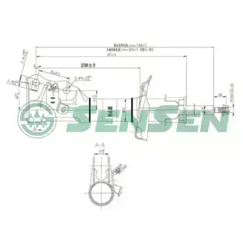 Амортизатор honda civic 06-11 пер. лев. Газ 42140541 SENSEN