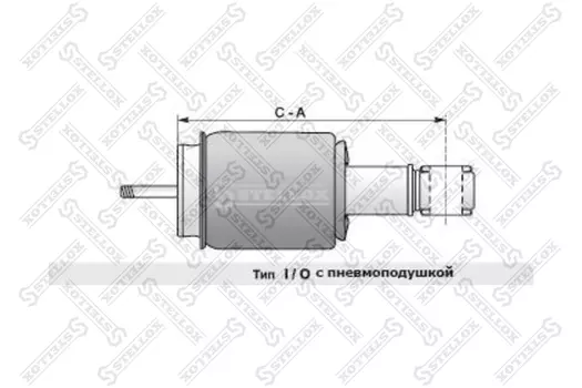Амортизатор кабины STELLOX 87-03374-SX