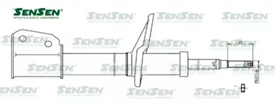 Амортизатор перед. газ Renault Thalia, Symbol 42130713 SENSEN