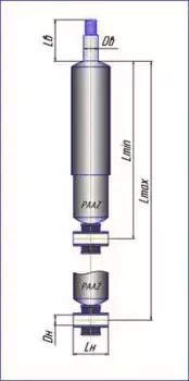 амортизатор подвески !\ IVECO 49014P PAAZ