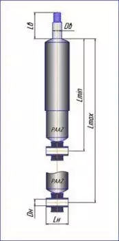 амортизатор подвески ! \Scania 4сер./R 49045P PAAZ