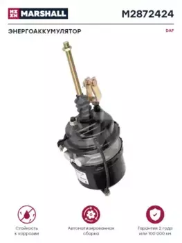 энергоаккумулятор !комб. с вилкой T24/24 I=60 L=200 M16х1.5 9.0bar \DAF M2872424 MARSHALL