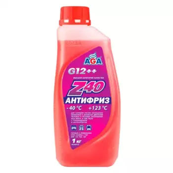 Антифриз AGA AGA001Z красный готовый G12++ 1 кг