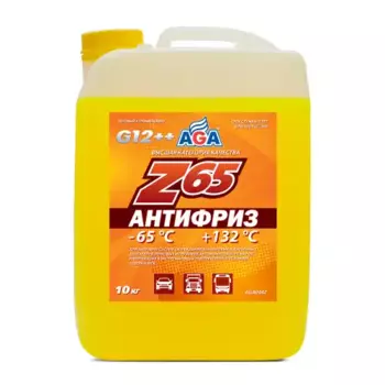 Антифриз AGA AGA044Z желтый готовый G12++ 10 кг