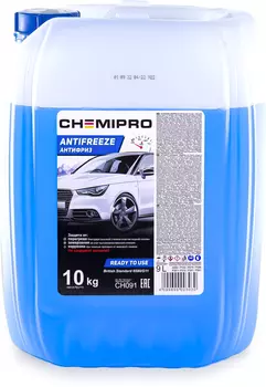 Антифриз CHEMIPRO CH091 синий готовый G11 9 л 10 кг