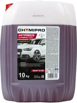 Антифриз CHEMIPRO CH140 красный готовый G12+ 10 кг