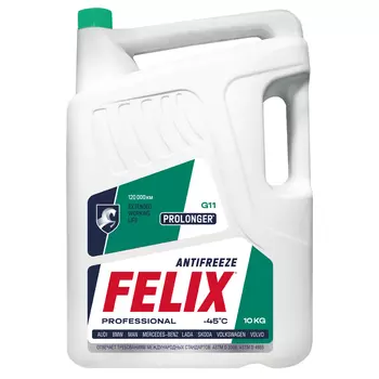 Антифриз FELIX 430206021 зеленый готовый G11 10 кг