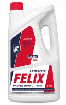 Антифриз FELIX 430206326 красный концентрат G12 3 кг