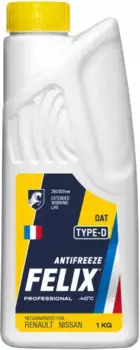 Антифриз FELIX 430206332 желтый готовый G12+ 1 кг