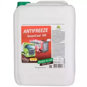 Антифриз GREENCOOL 752934 зеленый готовый G11 9.2 л 10 кг