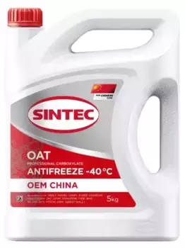 Антифриз SINTEC 6145011 красный G12+ 5 л