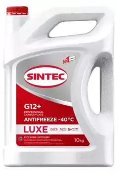 Антифриз SINTEC 614504 красный готовый G12+ 10 л 10 кг