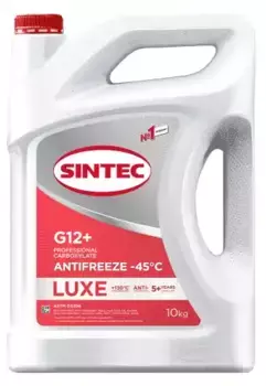 Антифриз SINTEC 990572 красный готовый G12+ 10 л 10 кг