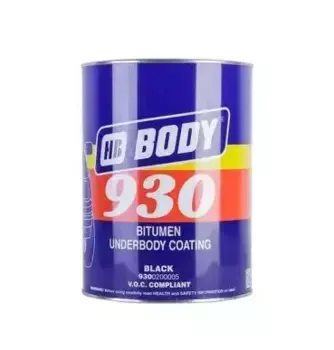 антикоррозийный состав BODY 930! черн. 5 кг состав на основе каучука, битума и синт смол\ 930.02.0000.5