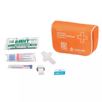 аптечка первой помощи автомобильная! текстильный футляр\ AM-07 AIRLINE