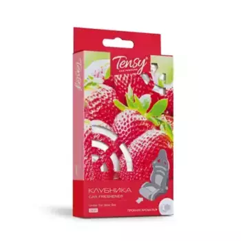 Ароматизатор автомобильный клубника TENSY TK-01 гелевый