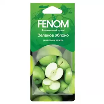 Ароматизатор автомобильный яблоко FENOM FN558 картонный