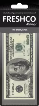 ароматизатор подвесной! пластина FRESHCO 100$ Черная линия\
