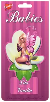 ароматизатор подвесной! пластина FRESHCO Babies Lila-Vanilla Ваниль\
