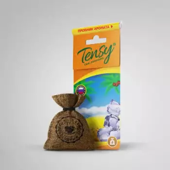 ароматизатор! Tensy подвесной гранула мешочек Черный лед\