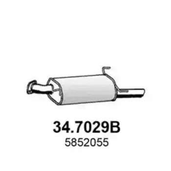 ASSO 34.7029B Глушитель задняя часть 1934309