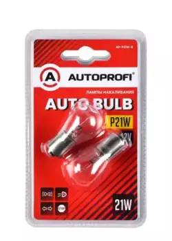 Автолампа AUTOPROFI AP-P21W-B