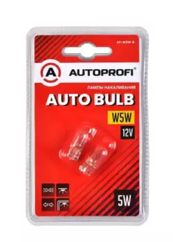 Автолампа AUTOPROFI AP-W5W-B