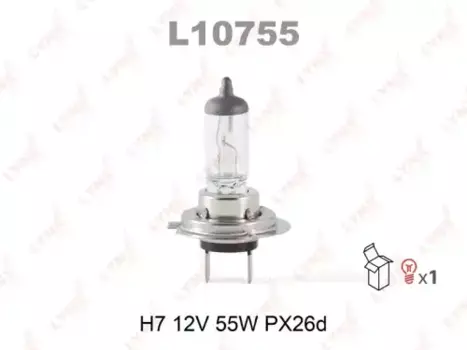 Автолампа галогенная LYNXAUTO L10755 PX26d