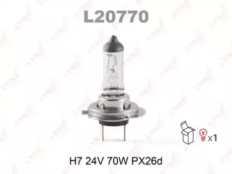 Автолампа галогенная LYNXAUTO L20770 PX26d
