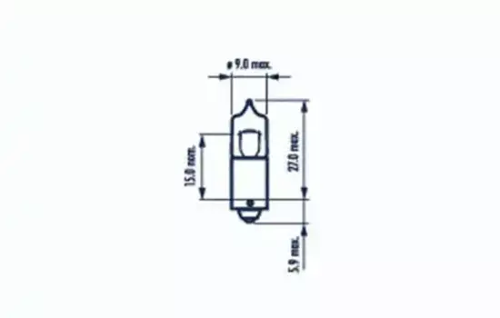 Автолампа галогенная NARVA 68163 BAX9s