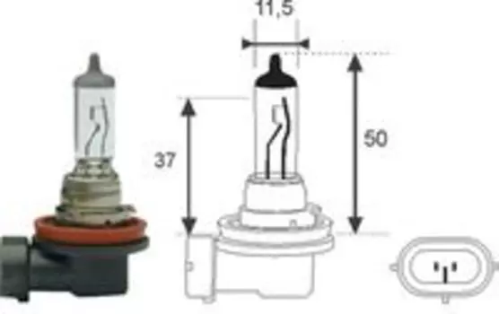 Автолампа галогенная MAGNETI MARELLI 002547100000 PGJ19-1