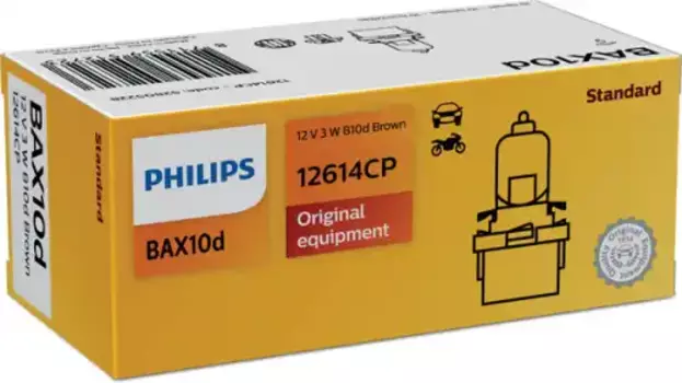Автолампа накаливания PHILIPS 12614CP B10d