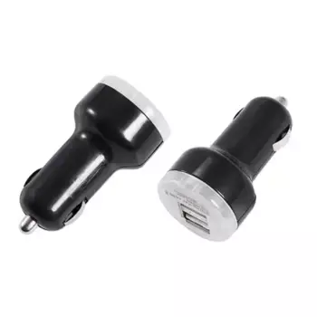 автозарядка в прикуриватель! 2хUSB с индикацией (АЗУ) (1000+2100mA) черная\ 18-1190 REXANT