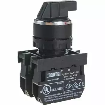 B101S30 Emas Переключатель 2-0-1, с фиксацией, 2НО, серия B, 250В AC, 4 А B101S30