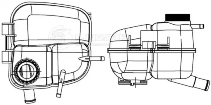 Расширительный бачок LUZAR LET 2110