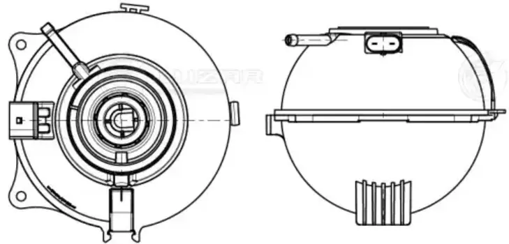 Расширительный бачок LUZAR LET 1853