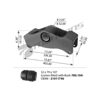 балансир подвески! L=410\ ROR 780.103 MANSONS