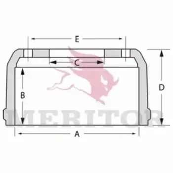 Тормозной барабан MERITOR MBD1107