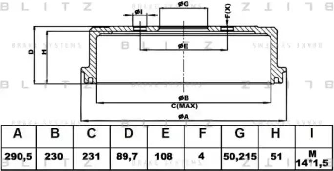 барабан тормозной!\ Audi 80/100 all 82>