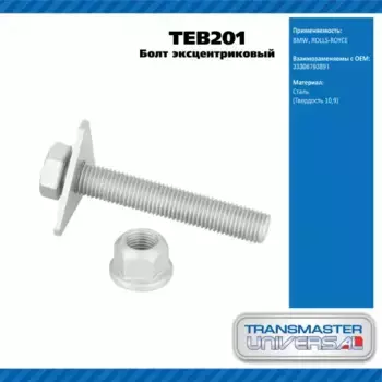Болт эксцентриковый комплект 92195 TEB201 TRANSMASTER