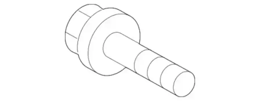 Болт головки блока цилиндра (ГБЦ) MITSUBISHI MF911393