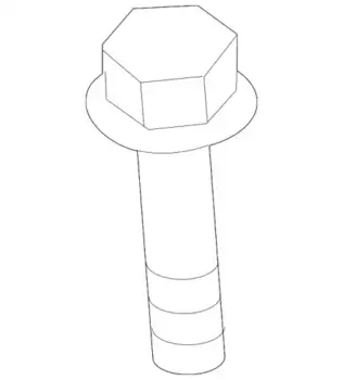 болт крепл. топливной форсунки!\ Mitsubishi MF911257